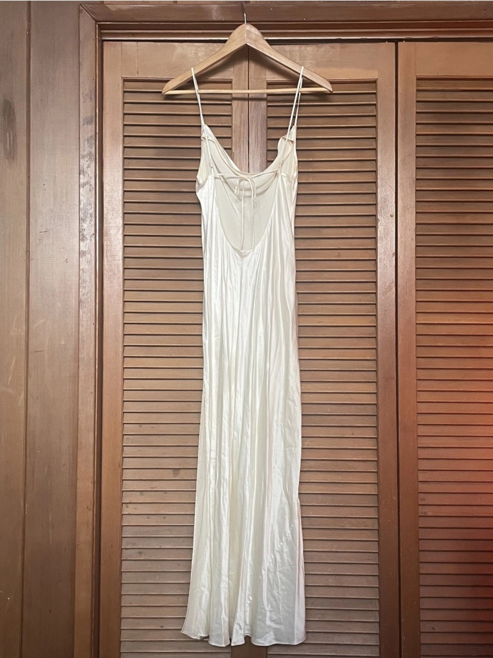 NWT Victoria’s Secret 100% Silk Elegant Slip Maxi Dress in Ivory